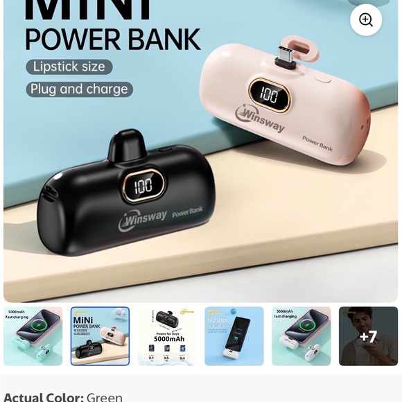 Winsway Mini Power Bank J2 in Blue - Picture 4 of 8